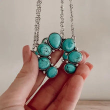 Artificial Turquoise Alloy Pendant Necklace Fashion Jewelry