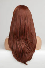 Long auburn layered wave synthetic wig with bangs and cap included