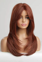 Auburn layered wave synthetic wig with bangs and cap included