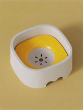 White and yellow soap dish in automatic circulating filtered water fountain