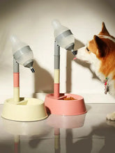 Pastel automatic water dispenser pet bowl with sleek multi-toned design