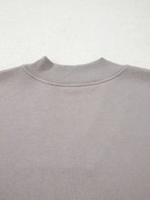 Gray aztec embroidered western v neck sweatshirt with ribbed collar and soft textured fabric machine wash cold