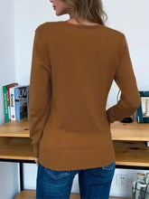 Knopf-Cardigan mit langen Ärmeln für Damen Oberbekleidung