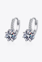 4 Carat Moissanite 925 Sterling Silver Earrings Silver One Size