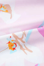 Floral Print Knotted Shoulder Smocked Maxi Dress Woman Maxi Dress