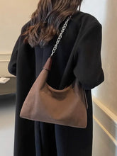 Suede Adjustable Strap Shoulder Bag Shoulder Bags