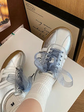 Striped Lace Up Sneakers Woman Sneakers