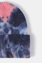 Tie-Dye Cuffed Rib-Knit Beanie Hat Hats