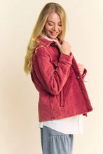 Davi & Dani Quilted Button Down Shacket with Chest Pockets Woman Outerwear