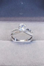 2 Carat Moissanite Crisscross 925 Sterling Silver Ring Rings
