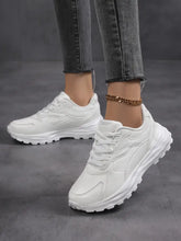 Round Toe Lace Up Sneakers Woman Sneakers