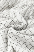 Frill Plaid Notched Balloon Sleeve Mini Dress Woman Casual Dress