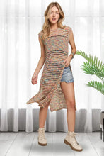 ADORA Multi Color Crochet Tunic Top RAINBOW Woman Outerwear