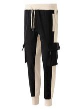 Men's Full Size Contrast Drawstring Pants Plus Size