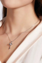 Adored Moissanite Key Pendant Necklace Necklaces