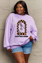 Simply Love Full Size HAPPY HALLOWEEN Graphic Sweatshirt Woman Sweatshirts