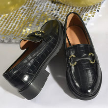 Round Toe Block Heels Loafers Woman Loafers