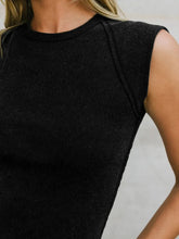 Exposed Seam Round Neck Tank Tanks & Camis