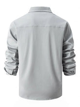Men's Full Size Button Up Long Sleeve Shirt Plus Size