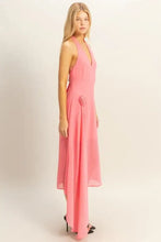 HYFVE Chiffon Halter Asymmetrical Hem Dress Casual Dresses