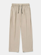 Men's Plus Size Drawstring Wide Leg Pants Khaki