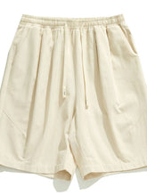 Men's Plus Size Drawstring Shorts with Pockets