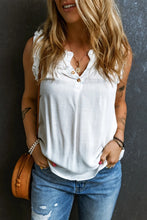 Frill Notched Sleeveless Tank Tanks & Camis