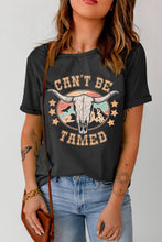 CAN'T BE TAMED Graphic Short Sleeve Tee Black