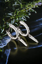 Moissanite 925 Sterling Silver Huggie Drop Earrings Earrings