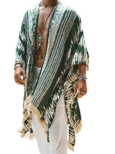 Men's Full Size Fringe Open Front Cover-Up Plus Size Mens Tops