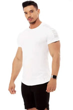 Men's Plus Size Letter Round Neck Short Sleeve T-Shirt Mens Tops