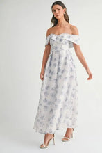 MABLE Floral Printed Off Shoulder Maxi Dress Casual Dresses