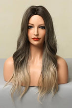 13*1" Full-Machine Wigs Synthetic Long Straight 24" Ash Brown Blonde Ombre One Size Hair
