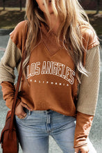 Letter Graphic Long Sleeve Hoodie Woman Sweatshirts