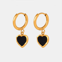 18K Gold-Plated Heart Drop Earrings