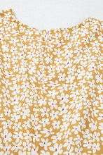 Floral Short Sleeve Surplice Frilly Tiered Mini Dress Casual Dresses