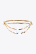 Metal Triple-Layered Chain Belt Gold One Size Belts