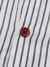 Men's Plus Size Striped Short Sleeve Button-Down Shirt