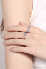 Moissanite 925 Sterling Silver Ring Set Silver
