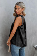 Printed Tied Grecian Neck Tank Tanks & Camis
