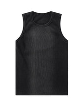 Men's Classic Round Neck Tank Top Black