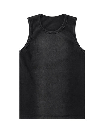 Men's Classic Round Neck Tank Top Black
