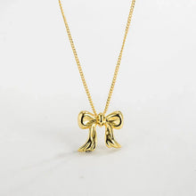 Copper Bow Shape Pendant Necklace Gold One Size Necklaces