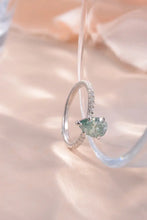 1.5 Carat Teardrop Shape Moissanite 925 Sterling Silver Ring Rings