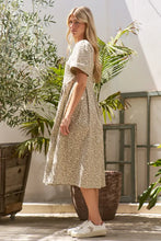 Jade By Jane Full Size Leopard Print Bell Sleeve Midi Dress Plus Size Woman Casual Dress