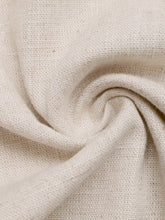 Beige linen drawstring wide leg pants with visible woven texture showcasing breathable wide leg fabric