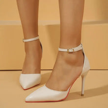 Point Toe Stiletto Pumps White woman pumps