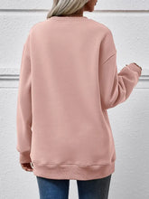 Letter Graphic Dropped Shoulder Sweatshirt Woman Sweatshirts