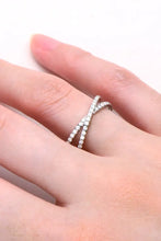 Moissanite 925 Sterling Silver Crisscross Ring Rings