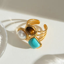 18K Gold-Plated Stainless Steel Open Ring